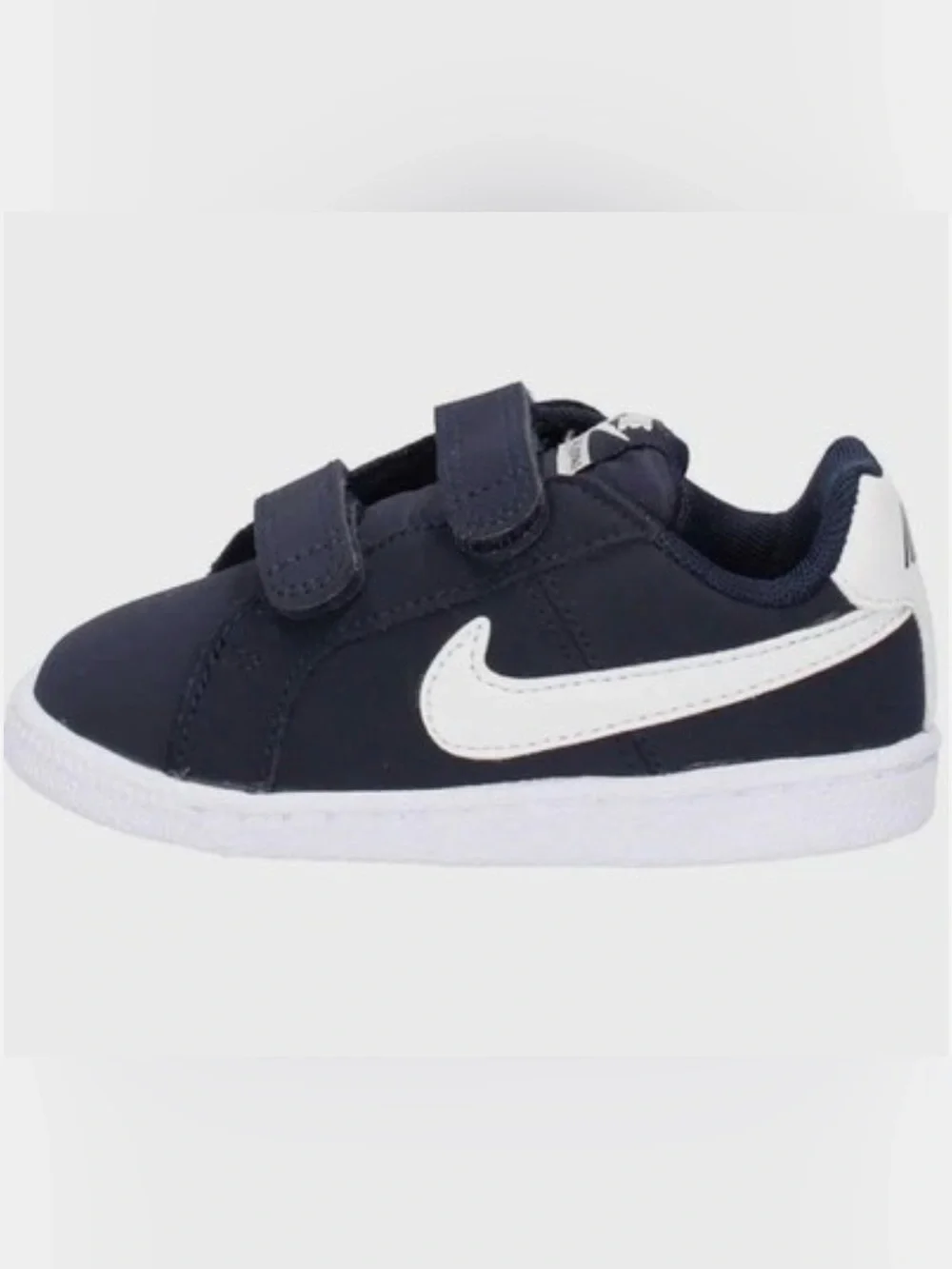 NIKE | Baby Navy and White Court Royale Velcro Sneakers